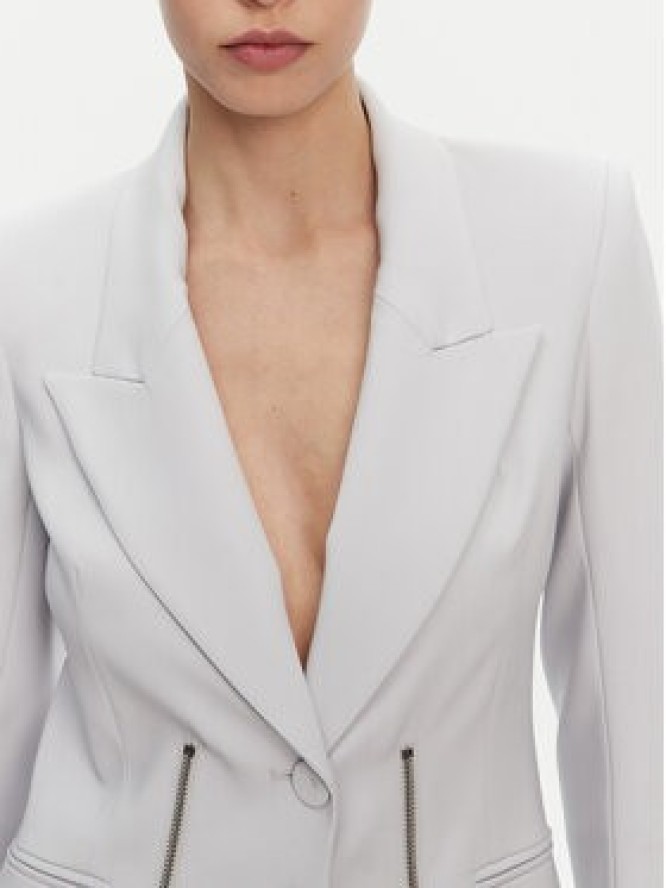 Patrizia Pepe Marynarka 8S0522/A6F5-S702 Szary Regular Fit