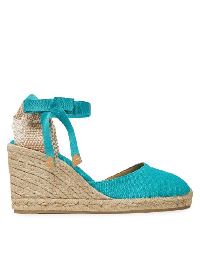 Castañer Espadryle Carina/8/002 021642 Turkusowy