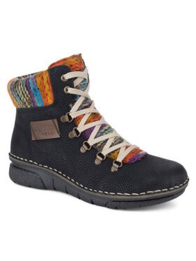 Rieker Trzewiki 73343-00 Czarny