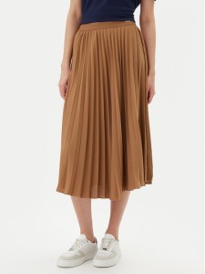 Tommy Hilfiger Spódnica plisowana WW0WW43886 Brązowy Regular Fit
