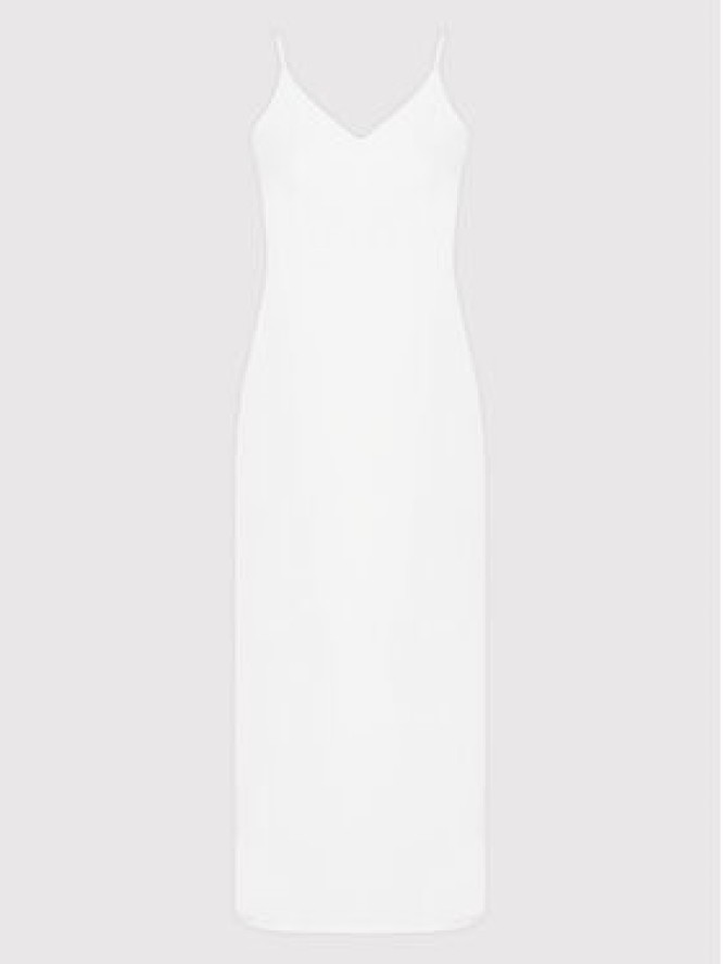 DeeZee Sukienka codzienna Becca HSM017 Biały Slim Fit