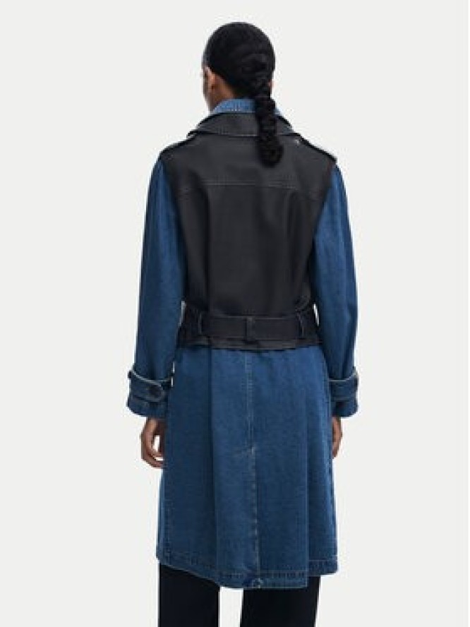 Desigual Płaszcz przejściowy Denimbike 25WWEW52 Niebieski Regular Fit