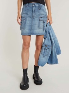 G-Star Spódnica dżinsowa w kolorze błękitnym rozmiar: W28