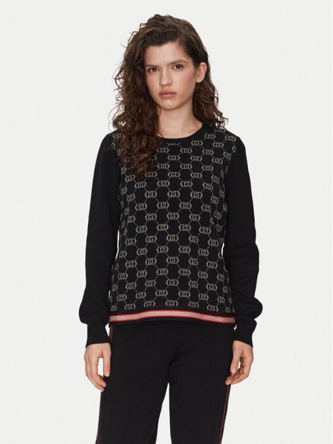 Liu Jo Sport Sweter TF4228 MS63L Czarny Regular Fit