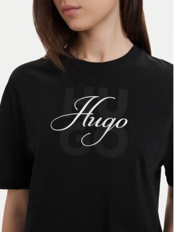 HUGO T-Shirt Dashire_5 50566678 Czarny Relaxed Fit