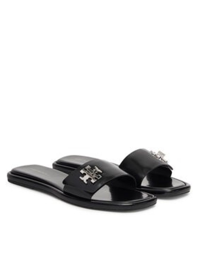 Tory Burch Klapki T Lock Slide 164676 Czarny