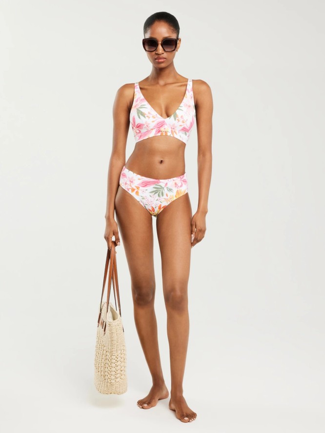 Góra od kostiumu kąpielowego z motywem kwiatowym Morra 000