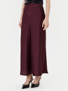 Guess Spódnica midi W5YD55 WF1T2 Bordowy Regular Fit