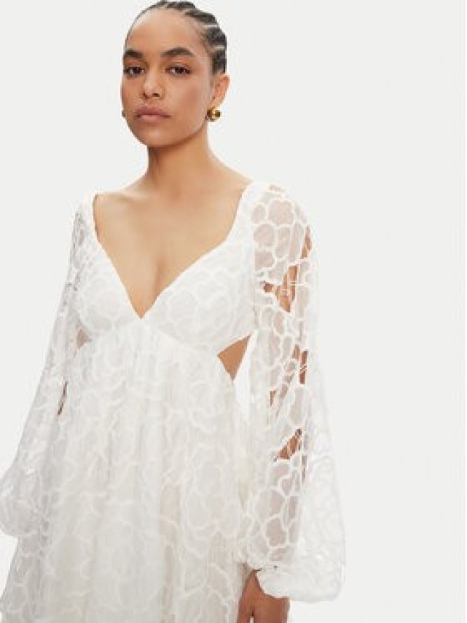 Bardot Sukienka koktajlowa 59858DB1 Biały Regular Fit