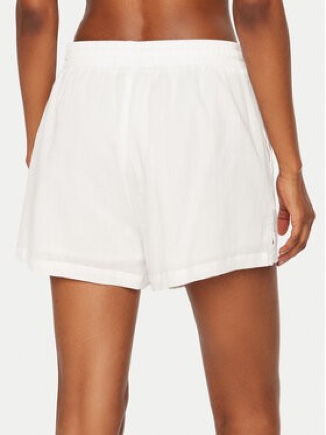 Seafolly Szorty materiałowe Crinkle 55429-SH Biały Regular Fit