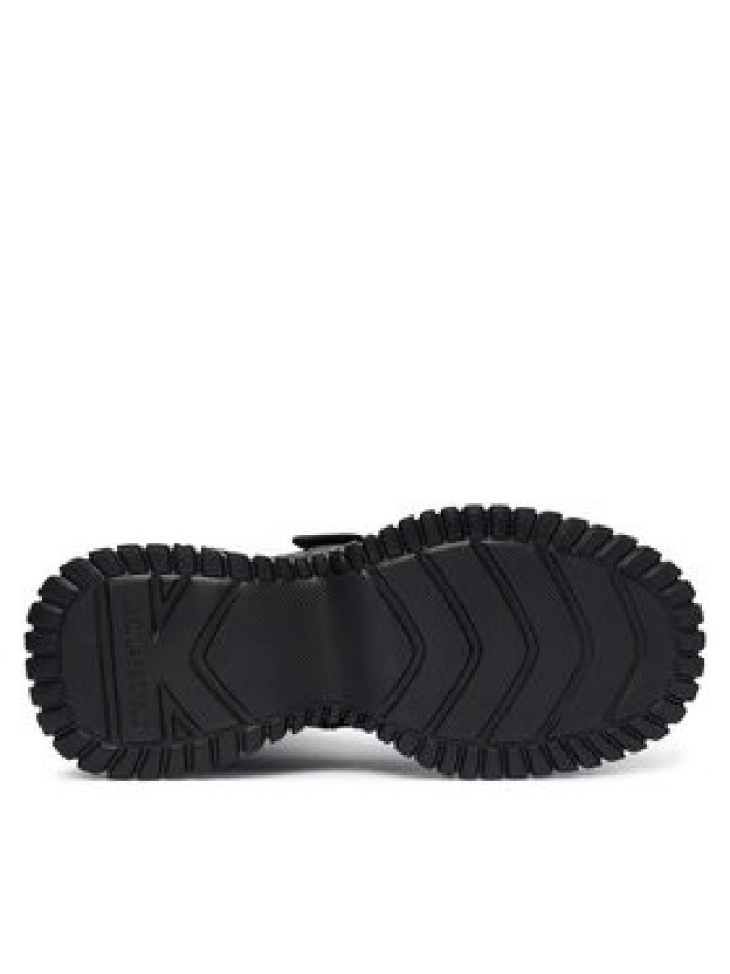 KARL LAGERFELD Kozaki Kreeper Wedge KL44490 Czarny