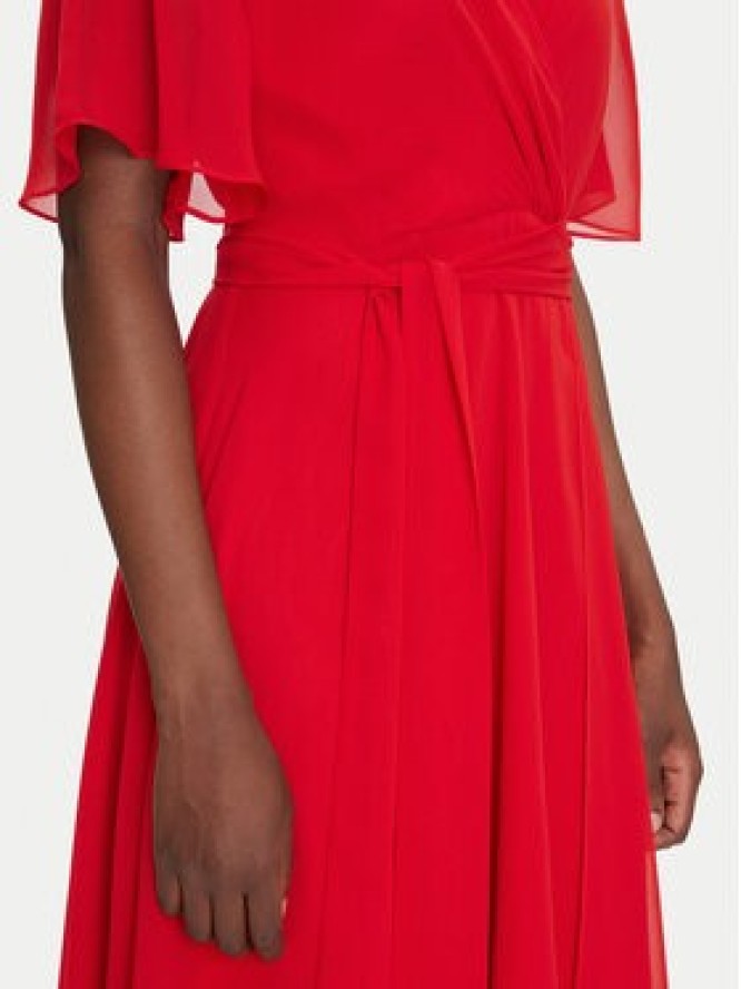 Swing Sukienka koktajlowa 5AI10200 Czerwony Regular Fit