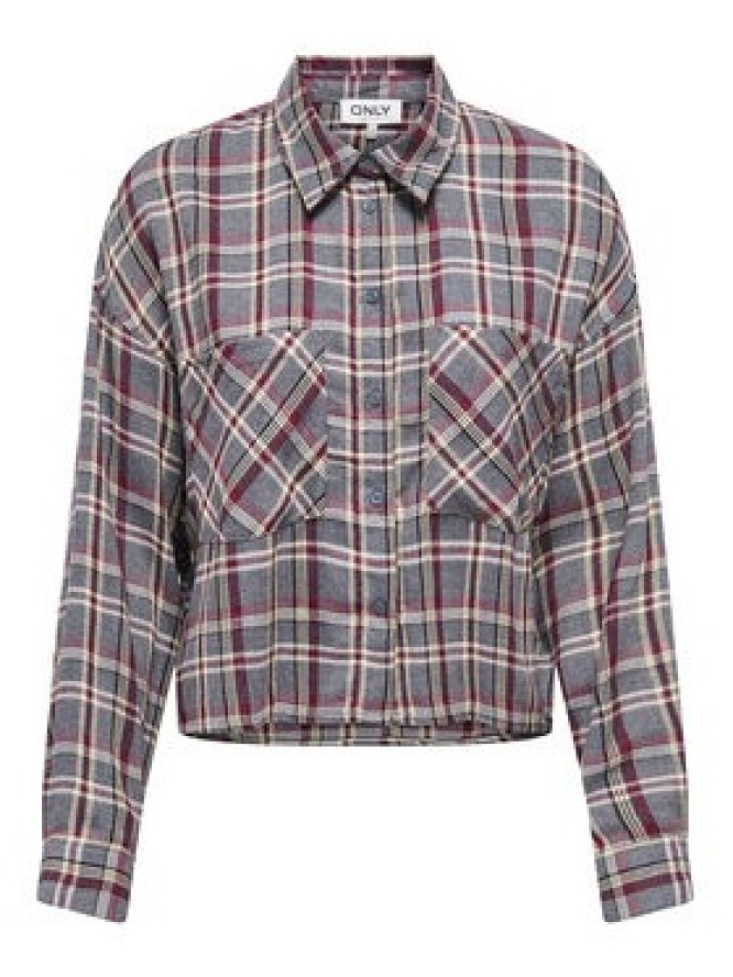ONLY Koszula Riley 15351443 Szary Regular Fit