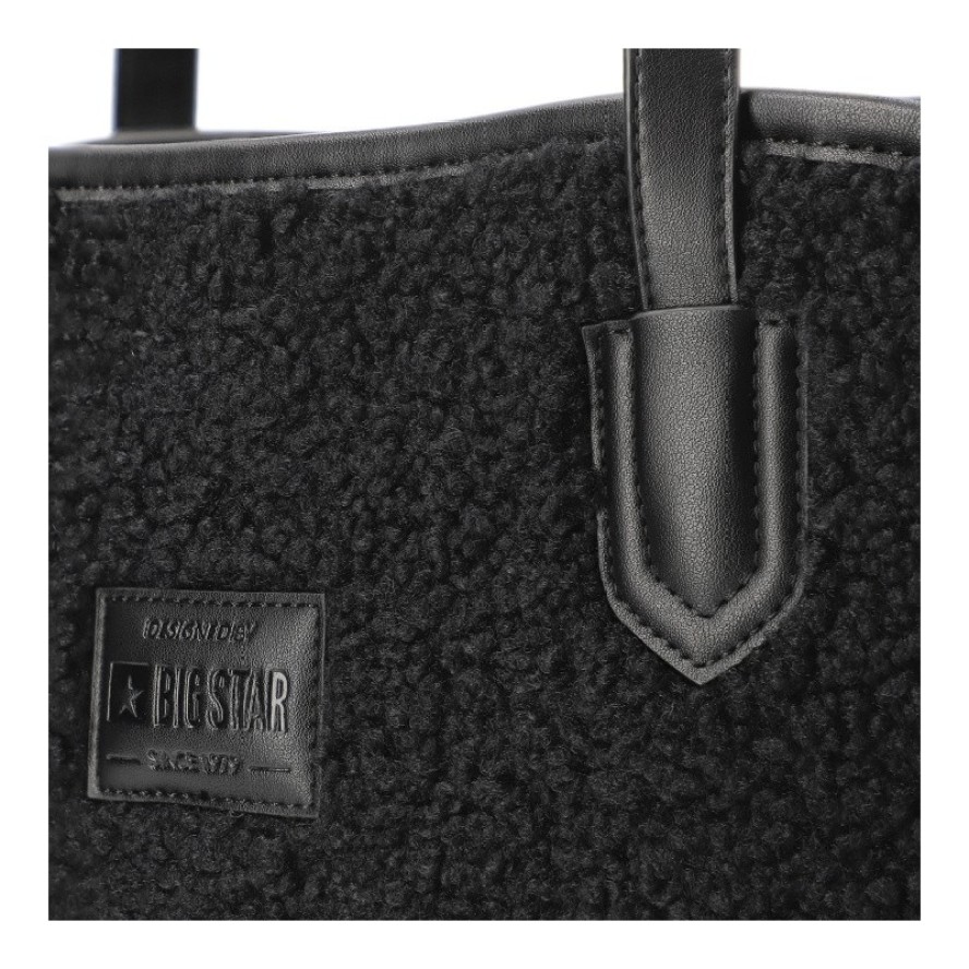 Czarna Torebka Big Star 2w1 Damska Shopperka + Kosmetyczka