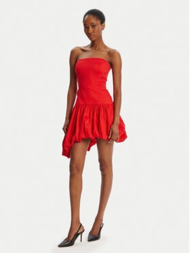 Bardot Sukienka koktajlowa Alyna Straples Mini 59981DB Czerwony Slim Fit