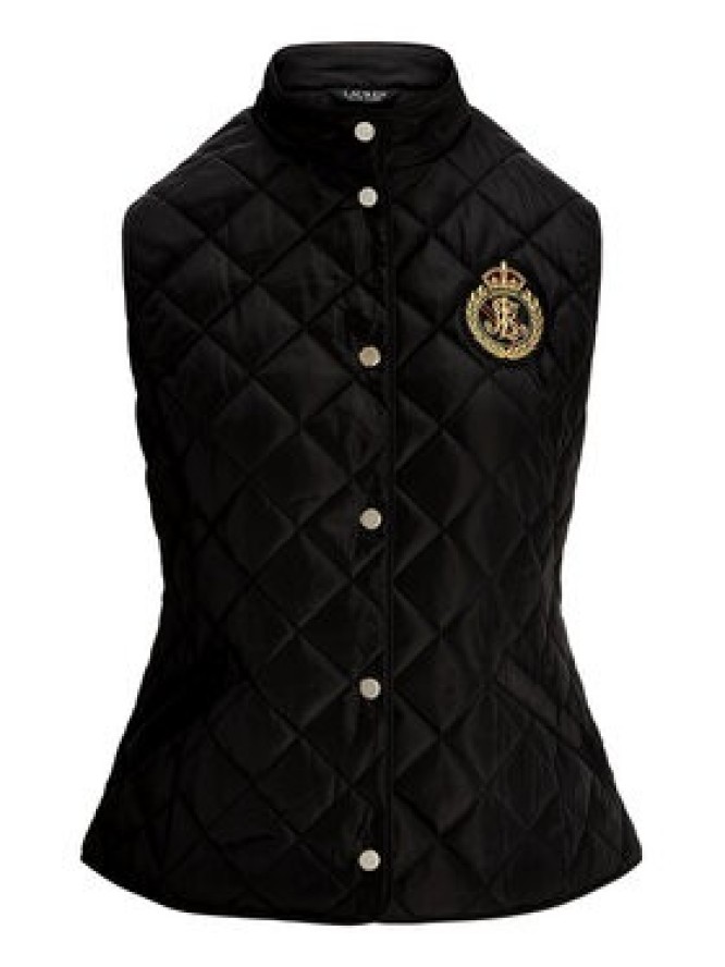 LAUREN RALPH LAUREN Bezrękawnik 297951276005 Czarny Straight Fit