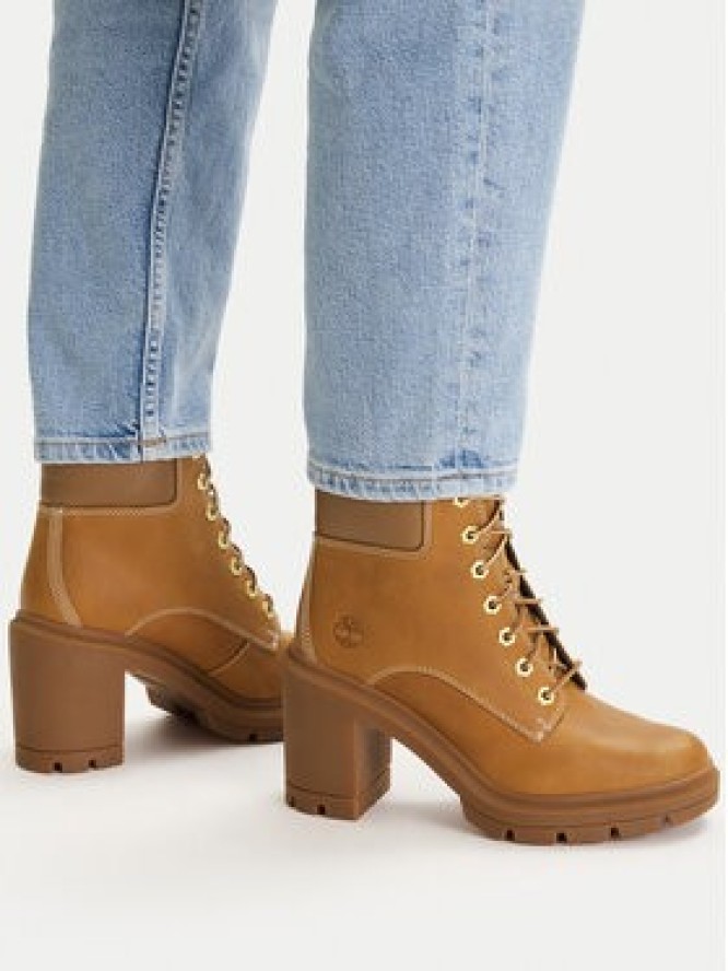 Timberland Botki Allington Heights Mid Lace Up TB0A2CKCEN11 Brązowy