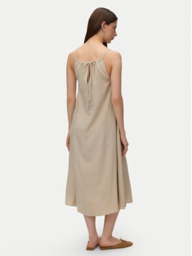 Vero Moda Sukienka letnia Emilo 10340519 Beżowy Loose Fit