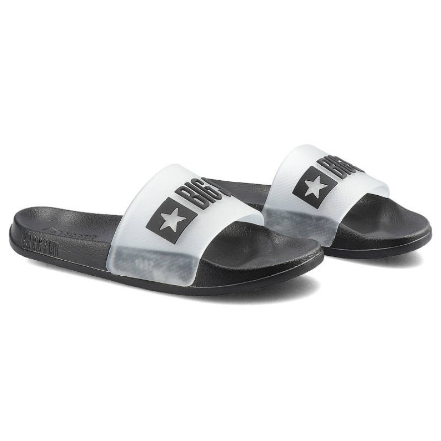 Czarne Klapki Big Star Modne Damskie Buty Na Lato