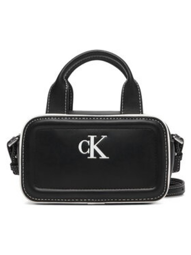 Calvin Klein Torebka Contrast Ck Mini Bauletto Bag LV04F1257G Czarny