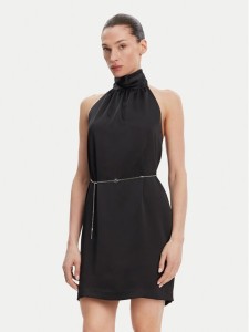 HUGO Sukienka koktajlowa Kinema-1 50536440 Czarny Slim Fit