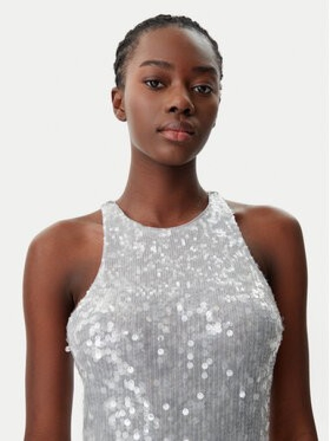 Patrizia Pepe Sukienka koktajlowa 8A1444/J251-S708 Szary Regular Fit