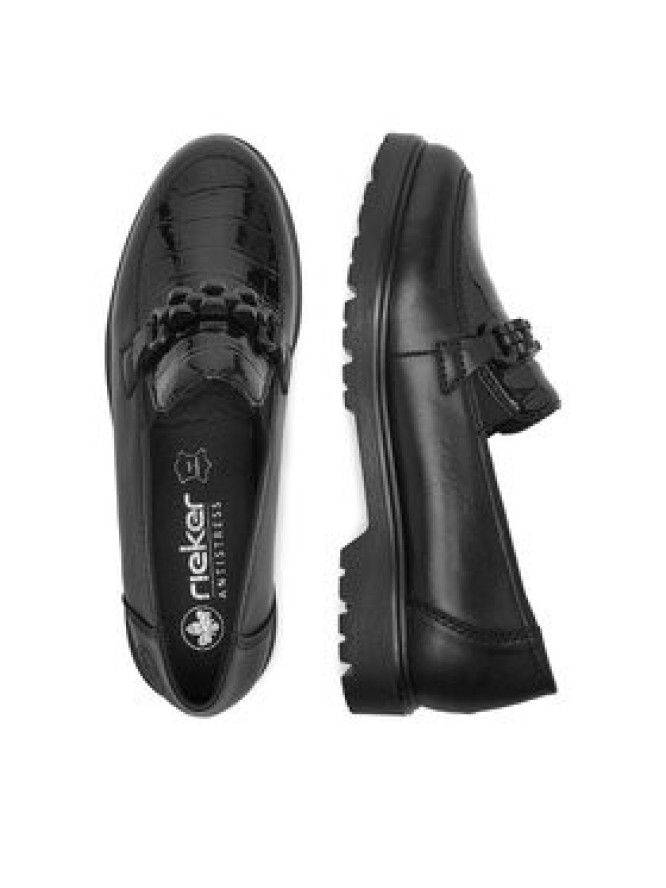Rieker Loafersy CEO-45561-01 Czarny