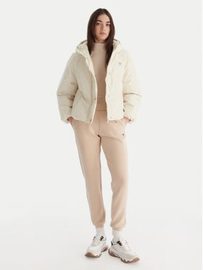 Guess Kurtka zimowa V5BL07 WGLW2 Écru Relaxed Fit
