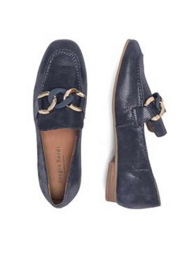 Sergio Bardi Półbuty WB-B1028-01SB Granatowy