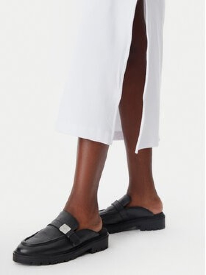 Calvin Klein Jeans Sukienka codzienna Monologo J20J225543 Biały Regular Fit