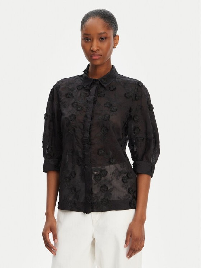 Munthe Koszula Pust 252101725225 Czarny Regular Fit