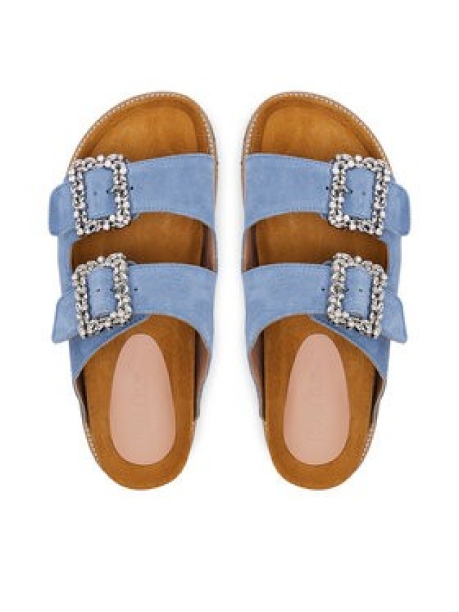 Pollini Klapki SA28373G0MTF0712 Błękitny