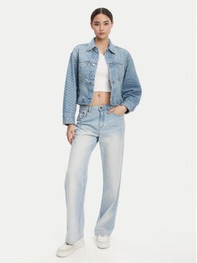 Calvin Klein Jeans Kurtka jeansowa LV047C782G Niebieski Oversize