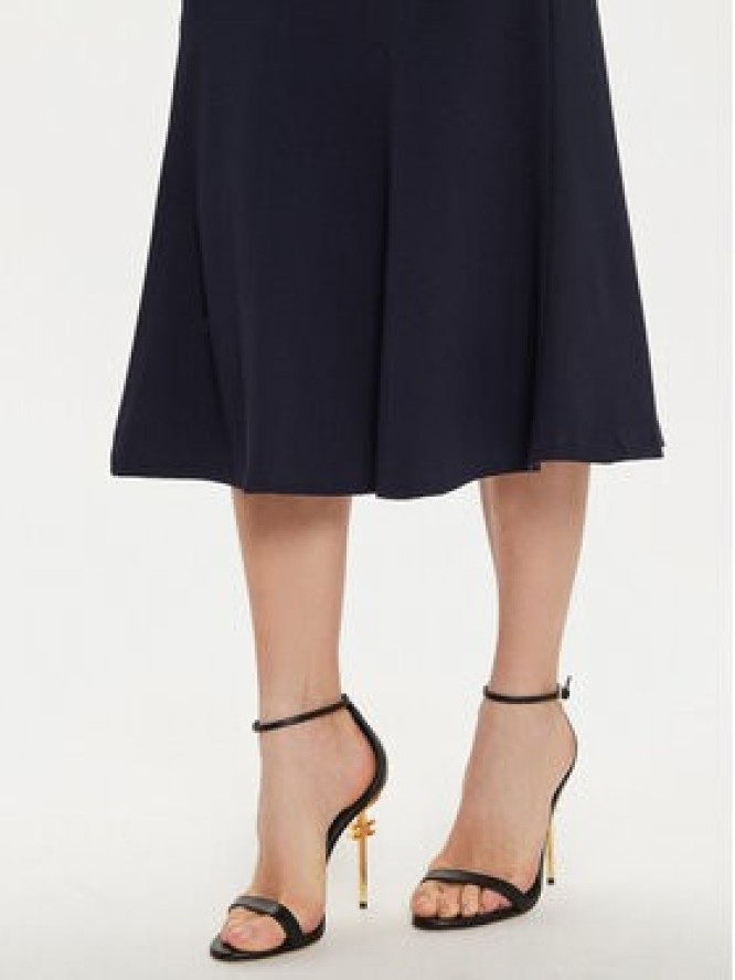 Rinascimento Sukienka koktajlowa CFC0121444003CFC0121444003 Granatowy Regular Fit