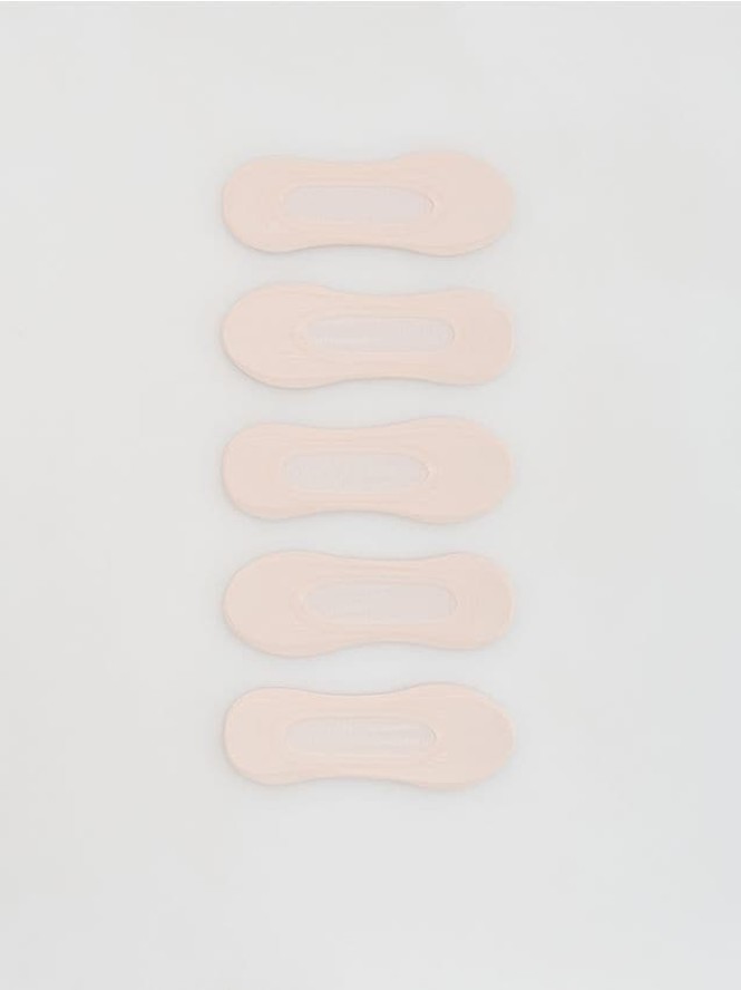 Skarpetki balerinki 5 pack - kremowy