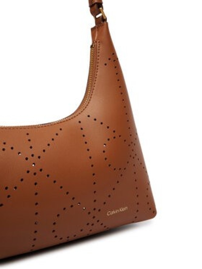 Calvin Klein Torebka Emblem Aop Perfor Lthr Bag LV04F3367G Brązowy