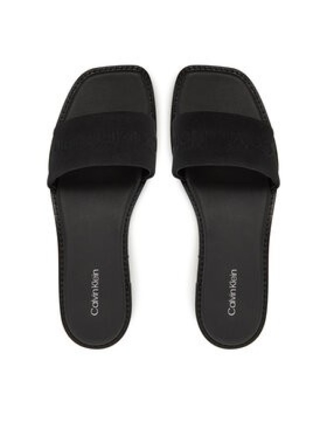 Calvin Klein Klapki Flat Slide - He HW0HW02378 Czarny