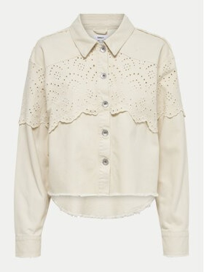 ONLY Kurtka jeansowa Elena 15232378 Beżowy Regular Fit