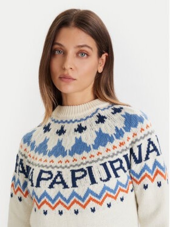 Napapijri Sweter D-Fiames NP0A892S Beżowy Regular Fit