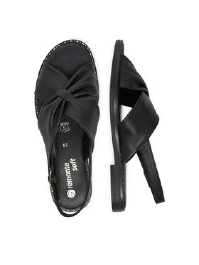 Remonte Sandały D3674-00 Czarny