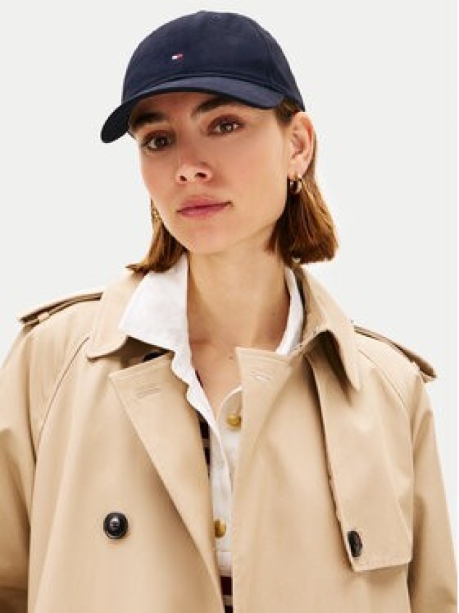 Tommy Hilfiger Czapka z daszkiem Th Flag Soft 6 Panel AW0AW17781 Granatowy