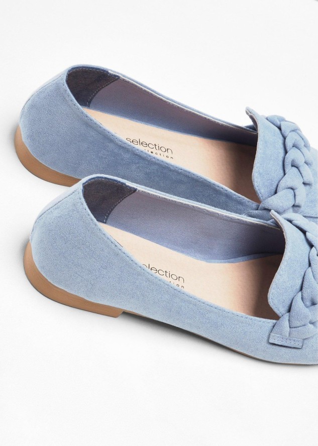Loafersy z plecionym paskiem