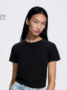 Bawełniany t-shirt - czarny