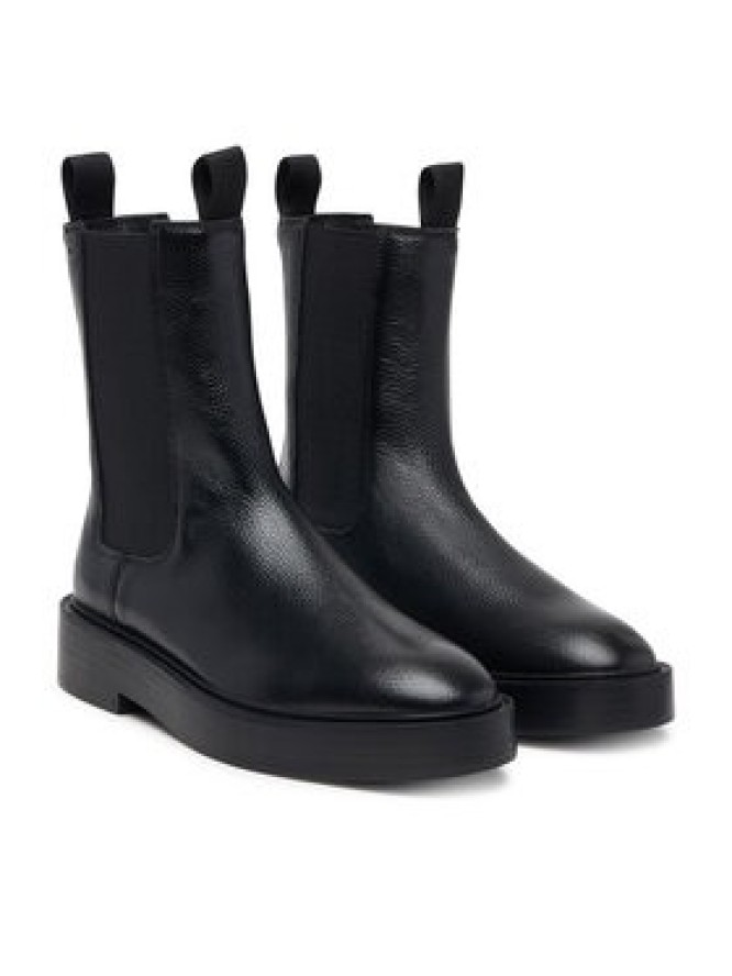 Calvin Klein Sztyblety Conc Welt Chelsea Boot Lth HW0HW03208 Czarny