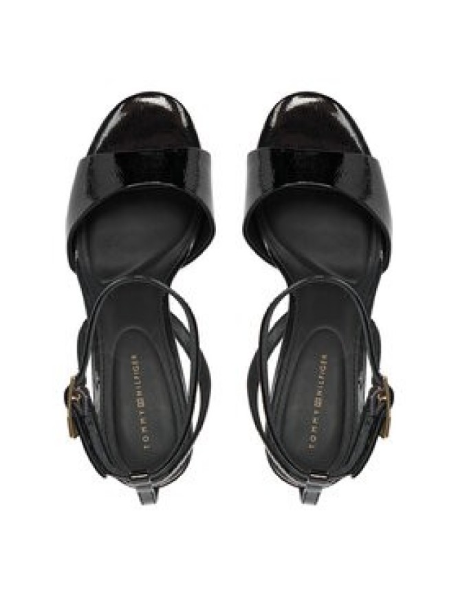 Tommy Hilfiger Sandały Th Elegant Patent Sandal FW0FW08961 Czarny