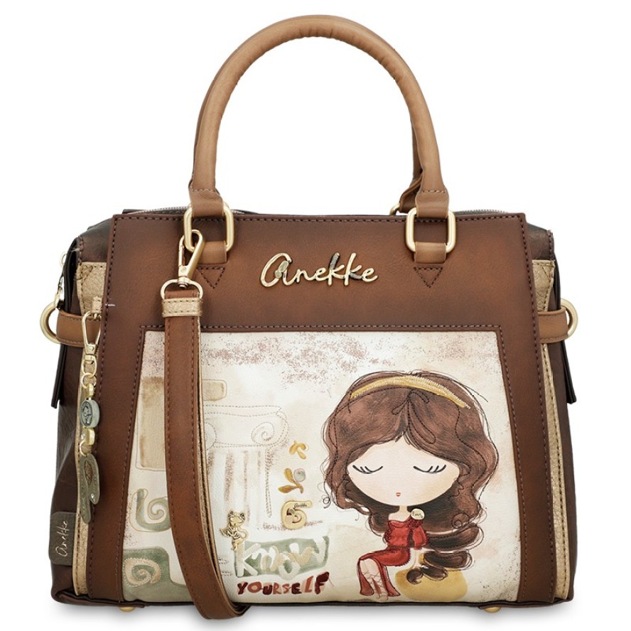 Brązowa Duża Damska Torebka Anekke