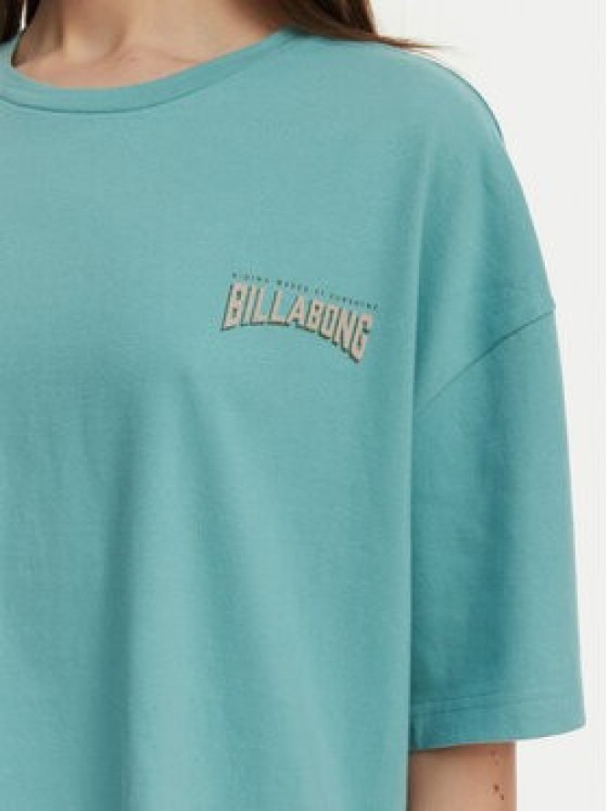 Billabong T-Shirt Reach For Sunshine EBJZT00478 Turkusowy Loose Fit