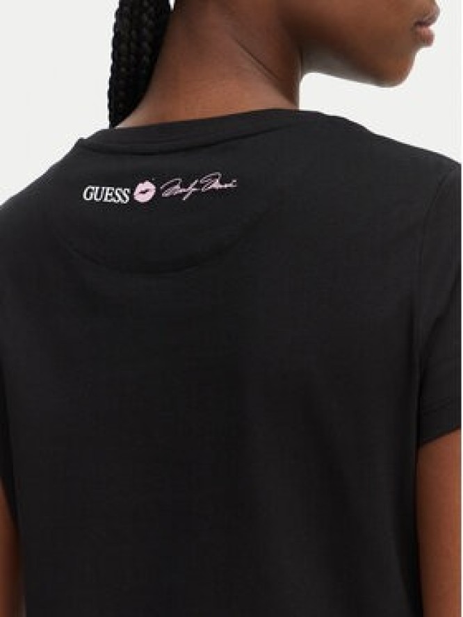 Guess T-Shirt W6BI51 K6658 Czarny Regular Fit
