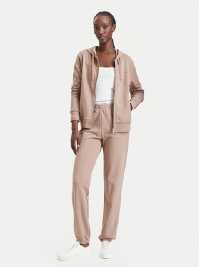 Guess Spodnie dresowe O5RB01 KCO31 Brązowy Regular Fit
