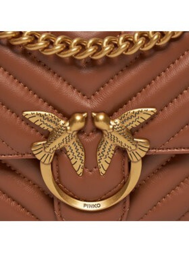 Pinko Torebka Love One Mini Dc PE 24 PLTT 100074 A0GK Brązowy